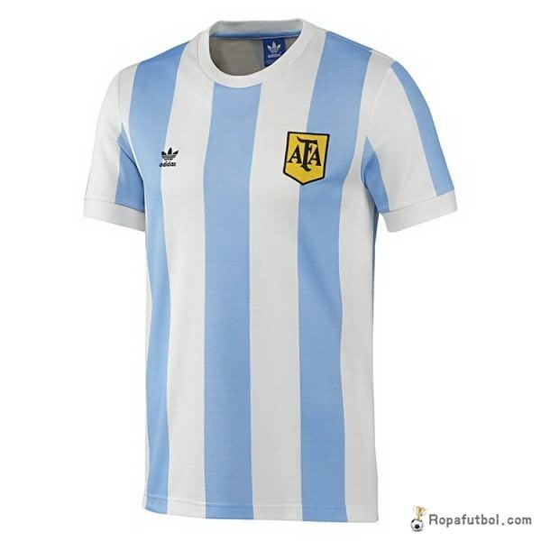 Camiseta Argentina Replica Primera Ropa Retro 1978 Azul